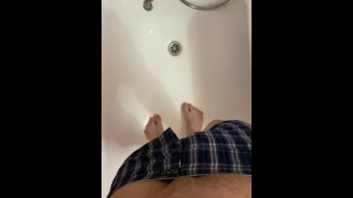 Male Peeing And Washing