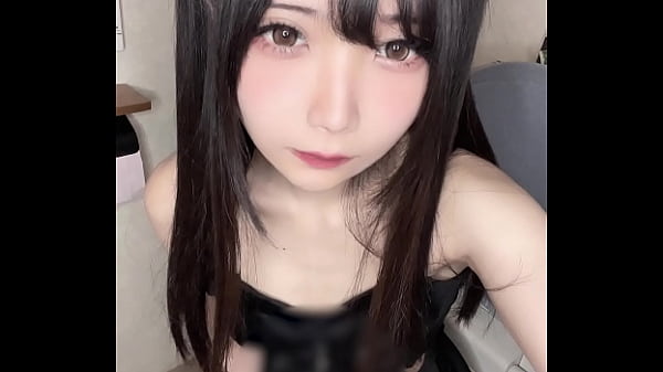Black Twin-tails Peeing Masturbation