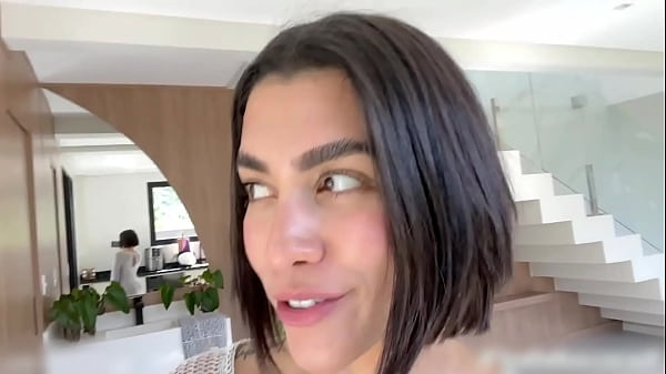 SQUIRTING or PEEING? She’s excited to be caught by the neighbors!