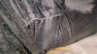 Bedwetting in Jeans (Making a Huge Pool of Pee)