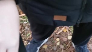 Girlfriend enjoying holding my cock while I pee – playing with her hand in my warm piss