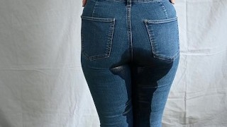 First Time Wetting Jeans