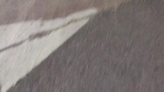 Bad girl doing bad things at public bath – pissing