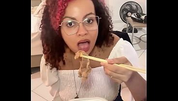 Eating Farting and Burping in the Hotel Room Bloated Belly Gassy Toilet Explosion & Shower
