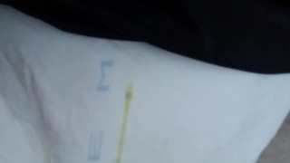 Wetting thick diaper while driving