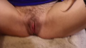 Little squirts from a tight pussy, dripping masturbation